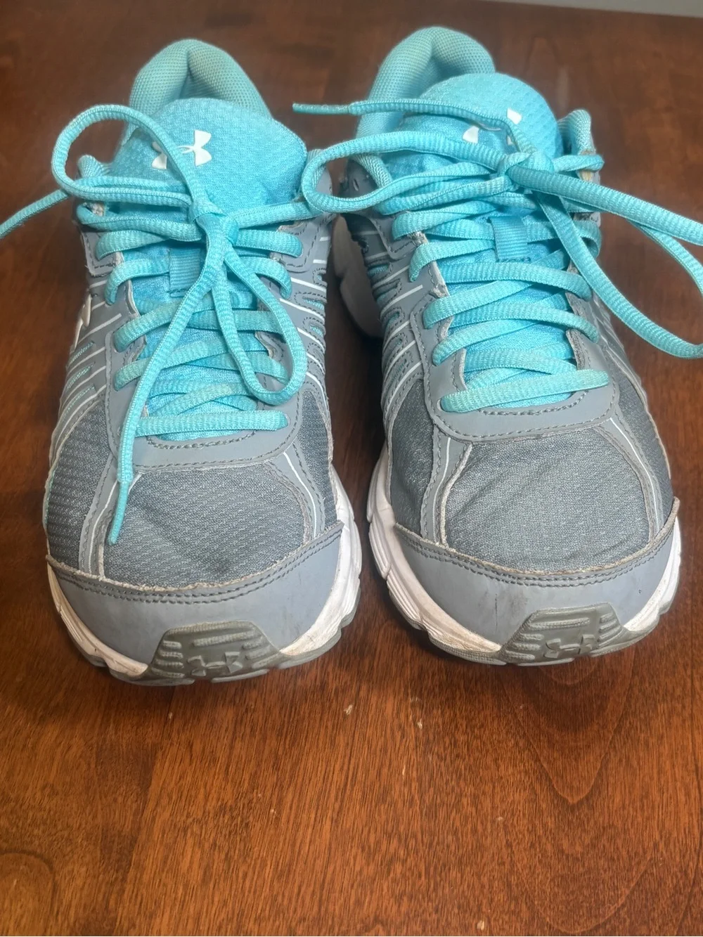 Under Armour Women’s Teal and Gray Athletic Running Shoes